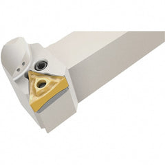 Iscar - SDJC, Right Hand Cut, 93° Lead Angle, 25mm Shank Height x 25mm Shank Width, Neutral Rake Indexable Turning Toolholder - 150mm OAL, DCMT 13T5-SL Insert Compatibility, Series Isoturn - Exact Tooling