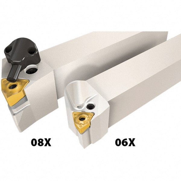 Iscar - PWLN, Left Hand Cut, 95° Lead Angle, 32mm Shank Height x 32mm Shank Width, Negative/Neutral Rake Indexable Turning Toolholder - 170mm OAL, WN..08.. Insert Compatibility, Series Heliturn LD, JetHPLine - Exact Tooling