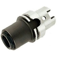 Iscar - 3mm to 26mm Capacity, 104.5mm Projection, HSK100A Hollow Taper, ER40 Collet Chuck - 0.0001" TIR, Through-Spindle - Exact Tooling