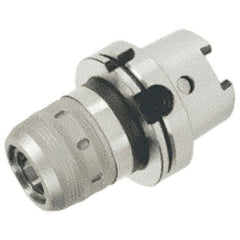 Iscar - HSK63A Taper Shank, 3/4" Hole Diam x 2" Nose Diam Milling Chuck - 3.74" Projection, 0.0001" TIR, Through-Spindle Coolant, - Exact Tooling