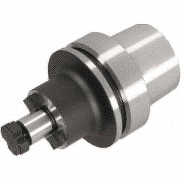 Iscar - HSK40E Taper Shank 22mm Pilot Diam Shell Mill Holder - 50mm Flange to Nose End Projection, 47mm Nose Diam, Through-Spindle Coolant - Exact Tooling