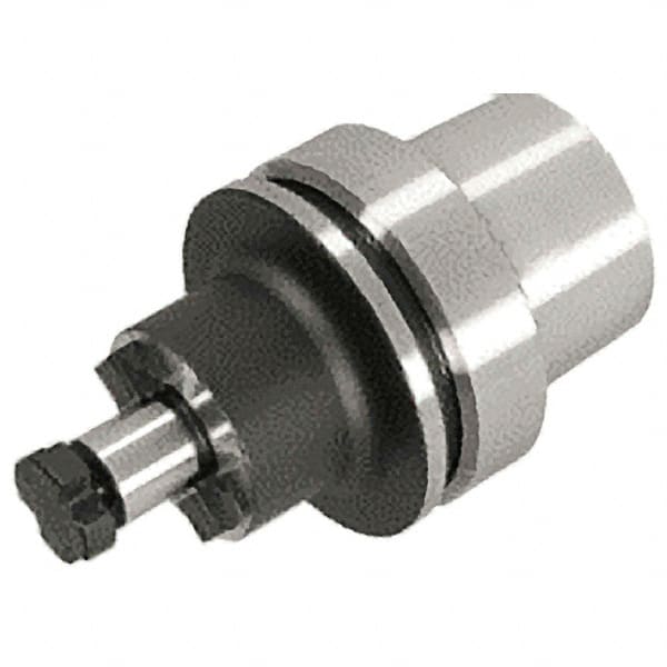Iscar - HSK40E Taper Shank 3/4" Pilot Diam Shell Mill Holder - 2" Flange to Nose End Projection, 1.771" Nose Diam, Through-Spindle Coolant - Exact Tooling