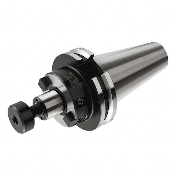 Iscar - CAT40 Taper Shank 1-1/4" Pilot Diam Shell Mill Holder - 2-1/8" Flange to Nose End Projection, 2.752" Nose Diam, Through-Spindle & DIN Flange Coolant - Exact Tooling