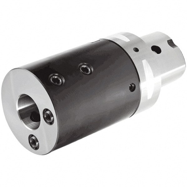 Iscar - 40mm Bore Diam, 75mm Body Diam x 105mm Body Length, Boring Bar Holder & Adapter - 0.4724" Screw Thread Lock, 71mm Bore Depth, Internal Coolant - Exact Tooling