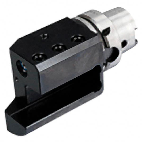 Iscar - Right Hand Cut, HSK63A Modular Connection, Square Shank Lathe Modular Clamping Unit - Through Coolant - Exact Tooling