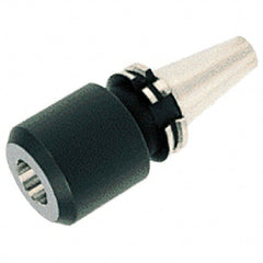 Iscar - DIN69871-50 Taper, 0.4724" Inside Hole Diam, 2.4803" Projection, Whistle Notch Adapter - 1.6535" Body Diam, Taper Shank, Through Coolant - Exact Tooling