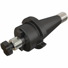 Iscar - DIN2080-40 Taper Shank 32mm Pilot Diam Shell Mill Holder - 23mm Flange to Nose End Projection, 66mm Nose Diam - Exact Tooling
