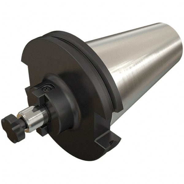 Iscar - DIN69871-40 Taper Shank 32mm Pilot Diam Shell Mill Holder - 60mm Flange to Nose End Projection, 66mm Nose Diam, Through-Spindle Coolant - Exact Tooling