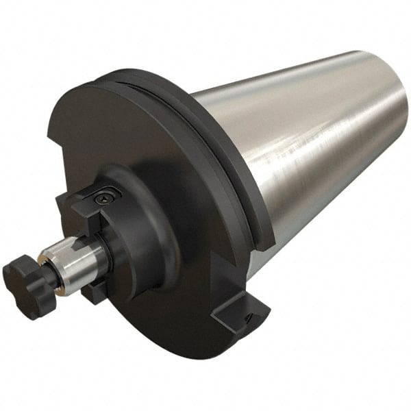 Iscar - DIN69871-50 Taper Shank 27mm Pilot Diam Shell Mill Holder - 35mm Flange to Nose End Projection, 58mm Nose Diam, Through-Spindle Coolant - Exact Tooling