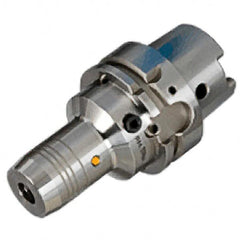 Iscar - HSK63A Taper Shank, 25mm Hole Diam, Hydraulic Tool Holder/Chuck - 46mm Nose Diam, 120mm Projection, 58mm Clamp Depth, 15,000 RPM, Through Coolant - Exact Tooling