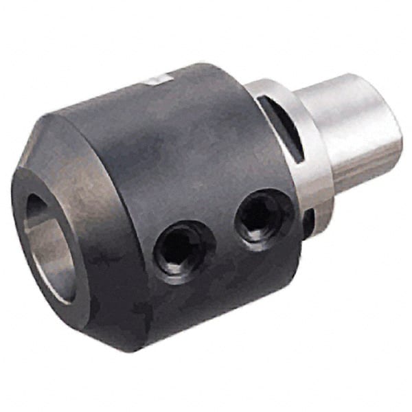 Iscar - C6 Modular Connection 14mm Hole End Mill Holder/Adapter - 44mm Nose Diam, 60mm Projection, Through-Spindle Coolant - Exact Tooling