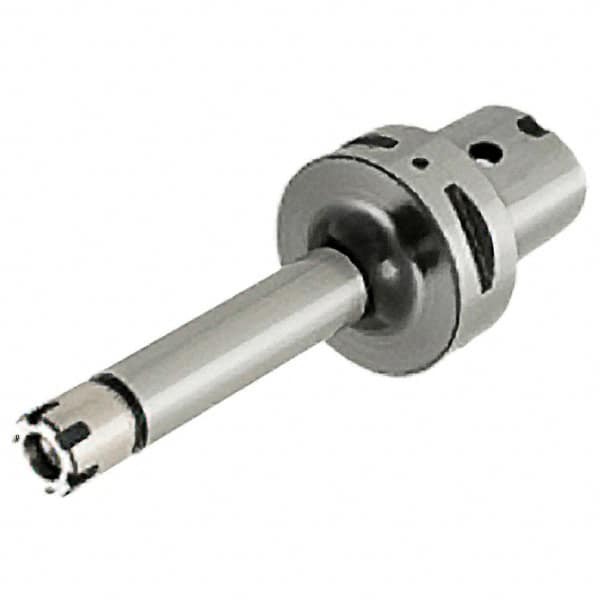 Iscar - 0.5mm to 10mm Capacity, 100mm Projection, Modular Connection, ER16 Collet Chuck - 0.0001" TIR, Through-Spindle - Exact Tooling