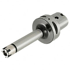 Iscar - 0.5mm to 10mm Capacity, 160mm Projection, Modular Connection, ER16 Collet Chuck - 0.0001" TIR, Through-Spindle - Exact Tooling
