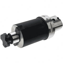 Iscar - C8 Modular Connection 27mm Pilot Diam Shell Mill Holder - 100mm Flange to Nose End Projection, 58mm Nose Diam, Through-Spindle Coolant - Exact Tooling