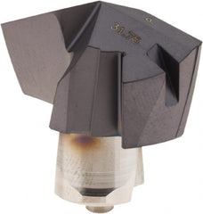 Iscar - Series ICP, 31.75mm Diam Grade IC908 140° Replaceable Drill Tip - Carbide, TiAlN Finish, 31 Seat Size - Exact Tooling