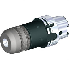 Kennametal - HSK100A Taper Shank, 3/4" Hole Diam x 2.09" Nose Diam Milling Chuck - 4.53" Projection, 0.0002" TIR, Through-Spindle Coolant, Balanced to 20,000 RPM - Exact Tooling
