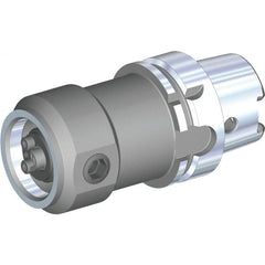 Kennametal - KM63 System Size, HSK63T Taper, Modular Tool Holding System Adapter - 105mm Projection, 3" Body Diam, Through Coolant - Exact Tooling