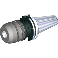 Kennametal - DIN69871-50 Taper Shank, 20mm Hole Diam x 2.0866" Nose Diam Milling Chuck - 6-1/2" Projection, 0.0001" TIR, Through-Spindle & DIN Flange Coolant, Balanced to 20,000 RPM - Exact Tooling