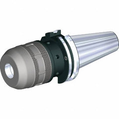 Kennametal - DIN69871-50 Taper Shank, 20mm Hole Diam x 2.0866" Nose Diam Milling Chuck - 3.5433" Projection, 0.0001" TIR, Through-Spindle & DIN Flange Coolant, Balanced to 20,000 RPM - Exact Tooling