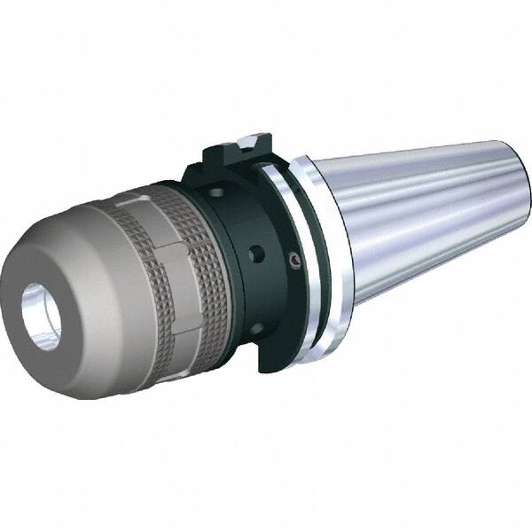 Kennametal - DIN69871-50 Taper Shank, 25mm Hole Diam x 2.4016" Nose Diam Milling Chuck - 3.5433" Projection, 0.0001" TIR, Through-Spindle & DIN Flange Coolant, Balanced to 20,000 RPM - Exact Tooling