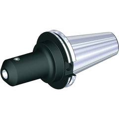 Kennametal - CAT50 Taper, 1-1/4" Inside Hole Diam, 4-1/2" Projection, Whistle Notch Adapter - 2.88" Body Diam, Taper Shank - Exact Tooling