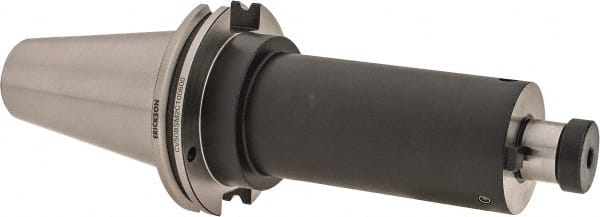 Kennametal - CAT50 Taper Shank 1" Pilot Diam Shell Mill Holder - 6" Flange to Nose End Projection, 2.19" Nose Diam, 1/2-20 Lock Screw, Through-Spindle & DIN Flange Coolant - Exact Tooling