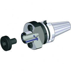 Kennametal - BTKV50 Taper Shank 32mm Pilot Diam Shell Mill Holder - 45mm Flange to Nose End Projection, 78mm Nose Diam, M16x2.0 Lock Screw, Through-Spindle & DIN Flange Coolant - Exact Tooling