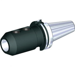 Kennametal - CVKV40 Taper Shank 3/4" Hole End Mill Holder/Adapter - 1-3/4" Nose Diam, 4-1/2" Projection, 5/8-11 Drawbar, Through-Spindle & DIN Flange Coolant - Exact Tooling