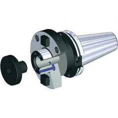 Kennametal - CVKV50 Taper Shank 2" Pilot Diam Shell Mill Holder - 101.6mm Flange to Nose End Projection, 123.95mm Nose Diam, Through-Spindle & DIN Flange Coolant - Exact Tooling