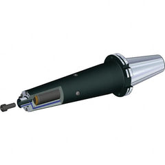 Kennametal - DIN69871-40 Taper Shank 22mm Pilot Diam Shell Mill Holder - 260mm Flange to Nose End Projection, 49mm Nose Diam, M10x1.5 Lock Screw, Through-Spindle & DIN Flange Coolant - Exact Tooling