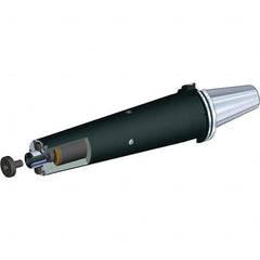 Kennametal - DIN69871-50 Taper Shank 32mm Pilot Diam Shell Mill Holder - 330mm Flange to Nose End Projection, 78mm Nose Diam, M16x2.0 Lock Screw, Through-Spindle & DIN Flange Coolant - Exact Tooling