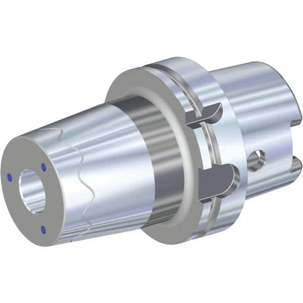 Kennametal - 1" Hole Diam, HSK100A Taper Shank Shrink Fit Tool Holder & Adapter - 4.33" Projection, 2.48" Nose Diam, 1.89" Clamping Depth, 25,000 RPM, Through Coolant - Exact Tooling