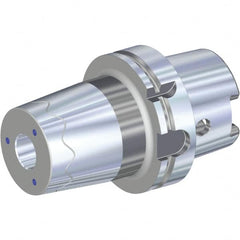 Kennametal - 25mm Hole Diam, HSK100A Taper Shank Shrink Fit Tool Holder & Adapter - 110mm Projection, 63mm Nose Diam, 48mm Clamping Depth, 25,000 RPM, Through Coolant - Exact Tooling