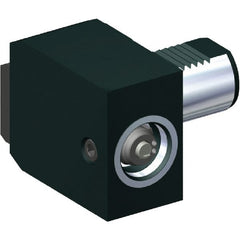 Kennametal - Right Hand Cut, KM40 Modular Connection, Adapter/Mount Lathe Modular Clamping Unit - 40mm Square Shank Diam, Through Coolant, Series RRR-VDI Right Angle - Exact Tooling