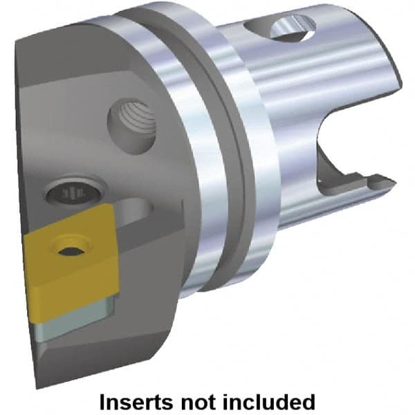 Kennametal - Right Hand Cut, Size KM32, DN.. Insert Compatiblity, Internal or External Modular Turning & Profiling Cutting Unit Head - 22mm Ctr to Cutting Edge, 35mm Head Length, Through Coolant, Series Kenlever - Exact Tooling