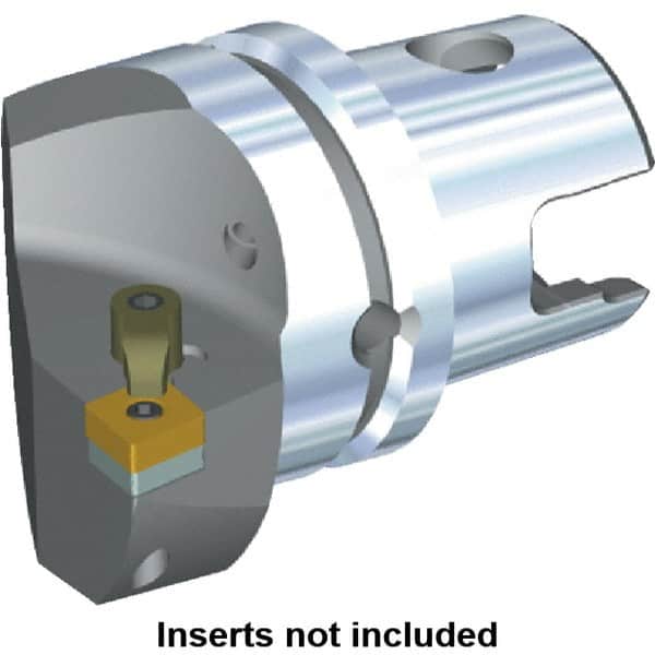 Kennametal - Right Hand Cut, Size KM63, CN.. Insert Compatiblity, Internal or External Modular Turning & Profiling Cutting Unit Head - 43mm Ctr to Cutting Edge, 60mm Head Length, Through Coolant, Series M-Clamping - Exact Tooling