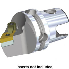 Kennametal - Left Hand Cut, Size KM50, DN.. Insert Compatiblity, Modular Turning & Profiling Cutting Unit Head - 50mm Head Length, Through Coolant, Series M-Clamping - Exact Tooling