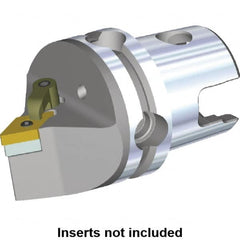 Kennametal - Neutral Cut, Size KM40, DN.. Insert Compatiblity, Modular Turning & Profiling Cutting Unit Head - 40mm Head Length, Through Coolant, Series M-Clamping - Exact Tooling
