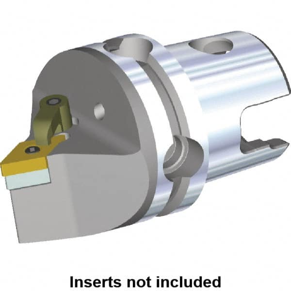 Kennametal - Neutral Cut, Size KM50, DN.. Insert Compatiblity, Modular Turning & Profiling Cutting Unit Head - 50mm Head Length, Through Coolant, Series M-Clamping - Exact Tooling