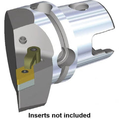 Kennametal - Left Hand Cut, Size KM50, DN.. Insert Compatiblity, Modular Turning & Profiling Cutting Unit Head - 35mm Ctr to Cutting Edge, 50mm Head Length, Through Coolant, Series M-Clamping - Exact Tooling