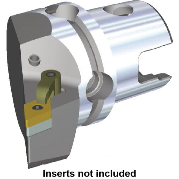 Kennametal - Right Hand Cut, Size KM50, DN.. Insert Compatiblity, Modular Turning & Profiling Cutting Unit Head - 35mm Ctr to Cutting Edge, 50mm Head Length, Through Coolant, Series M-Clamping - Exact Tooling