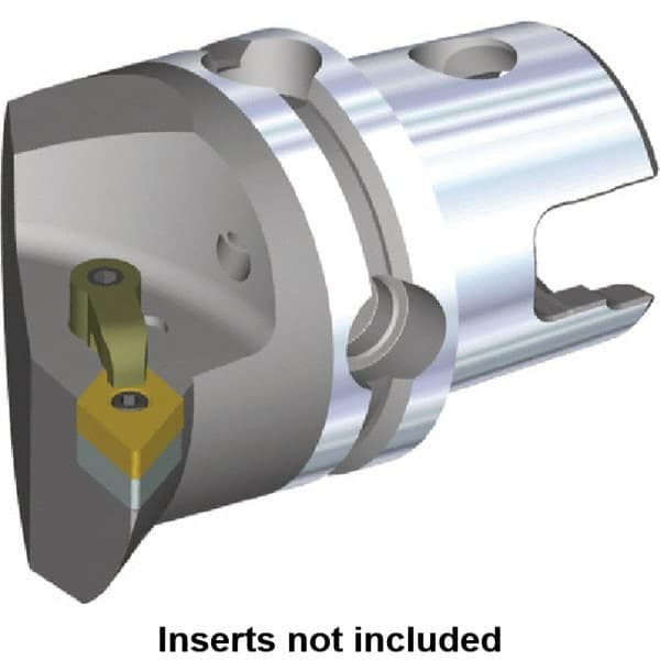 Kennametal - Right Hand Cut, Size KM50, DN.. Insert Compatiblity, Internal or External Modular Turning & Profiling Cutting Unit Head - 35mm Ctr to Cutting Edge, 50mm Head Length, Through Coolant, Series M-Clamping - Exact Tooling