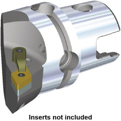 Kennametal - Right Hand Cut, Size KM50, DN.. Insert Compatiblity, Internal or External Modular Turning & Profiling Cutting Unit Head - 35mm Ctr to Cutting Edge, 50mm Head Length, Through Coolant, Series M-Clamping - Exact Tooling