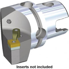 Kennametal - Right Hand Cut, Size KM80, SN.. Insert Compatiblity, Modular Turning & Profiling Cutting Unit Head - 48mm Ctr to Cutting Edge, 70mm Head Length, Through Coolant, Series M-Clamping - Exact Tooling
