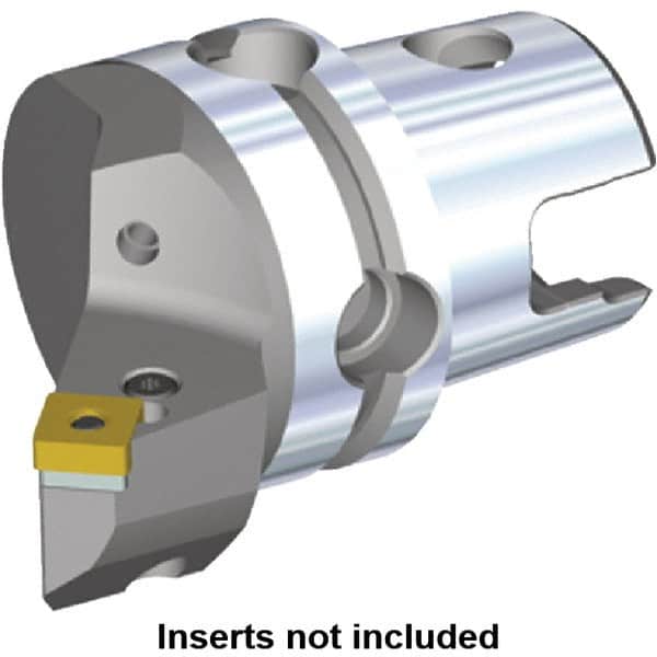 Kennametal - Right Hand Cut, Size KM50, SN.. Insert Compatiblity, Internal or External Modular Turning & Profiling Cutting Unit Head - 35mm Ctr to Cutting Edge, 50mm Head Length, Through Coolant, Series Kenlever - Exact Tooling