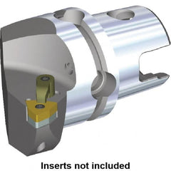Kennametal - Left Hand Cut, Size KM50, WN.. Insert Compatiblity, Internal or External Modular Turning & Profiling Cutting Unit Head - 35mm Ctr to Cutting Edge, 50mm Head Length, Through Coolant, Series M-Clamping - Exact Tooling