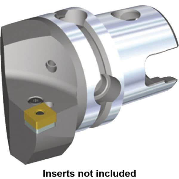 Kennametal - Right Hand Cut, Size KM50, CN.. Insert Compatiblity, Internal or External Modular Turning & Profiling Cutting Unit Head - 35mm Ctr to Cutting Edge, 50mm Head Length, Through Coolant, Series Kenlever - Exact Tooling