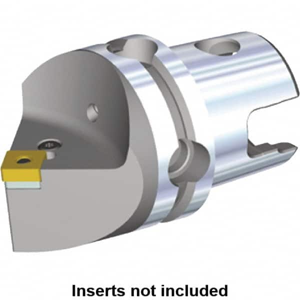 Kennametal - Neutral Cut, Size KM40, SN.. Insert Compatiblity, Modular Turning & Profiling Cutting Unit Head - 40mm Head Length, Through Coolant, Series Kenlever - Exact Tooling