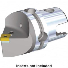 Kennametal - Neutral Cut, Size KM80, SN.. Insert Compatiblity, Modular Turning & Profiling Cutting Unit Head - 70mm Head Length, Through Coolant, Series Kenlever - Exact Tooling
