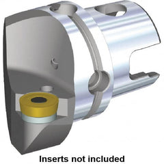 Kennametal - Right Hand Cut, Size KM80, RC.. Insert Compatiblity, Modular Turning & Profiling Cutting Unit Head - 53mm Ctr to Cutting Edge, 70mm Head Length, Through Coolant, Series Kenlever - Exact Tooling